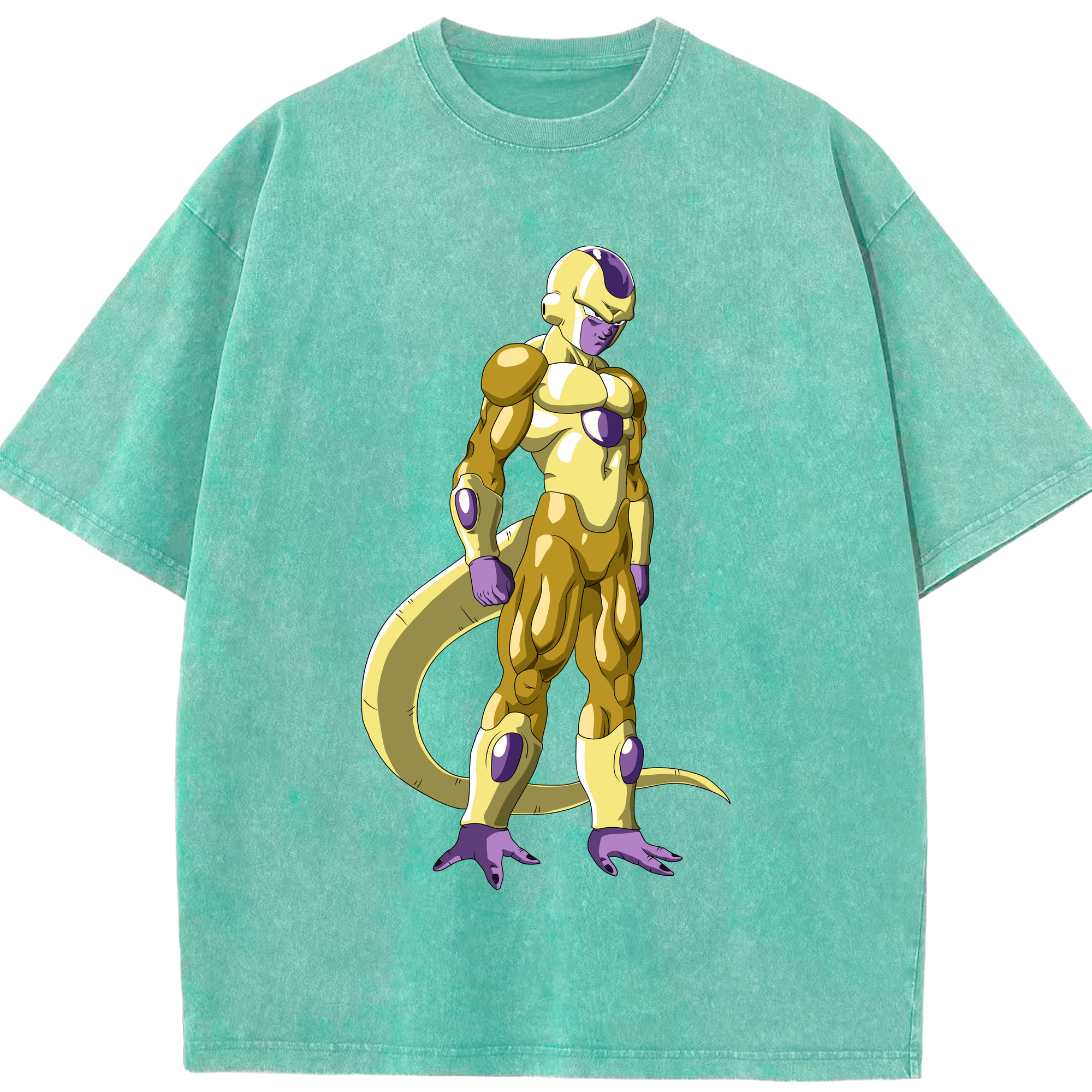 （画像用） ドラゴンボール フリーザ DRAGON BALL Frieza 綿100% ヴィンテージ風 半袖Tシャツ（フロントプリント）